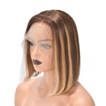 Highlight Brown Straight Bob Lace